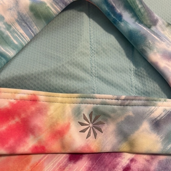 Athleta Ultimate Love Proudly Bra activewear rainbow padded intimate size small - Picture 6 of 7